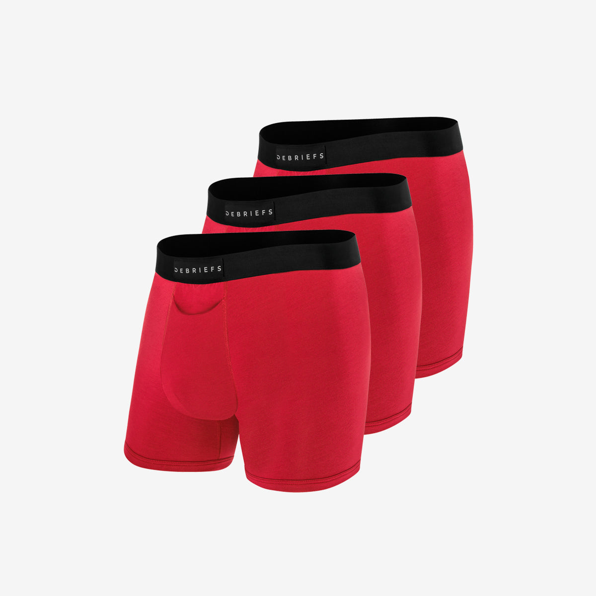 Mens Boxer Briefs Underwear Online 3 pack - Red